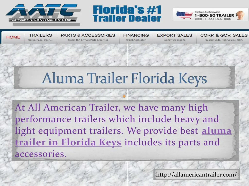 aluma trailer florida keys