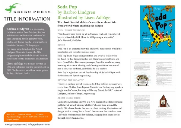 Soda Pop Gecko Press