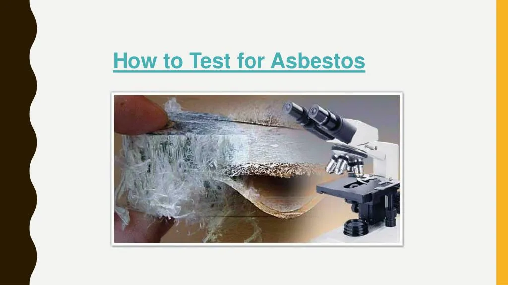 how to test for asbestos