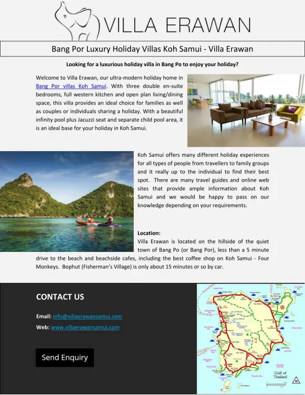 Bang Por Luxury Holiday Villas Koh Samui - Villa Erawan