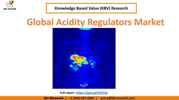 Global Acidity Regulators Market