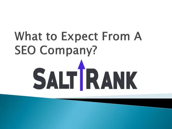 What to Expect From A SEO Company?