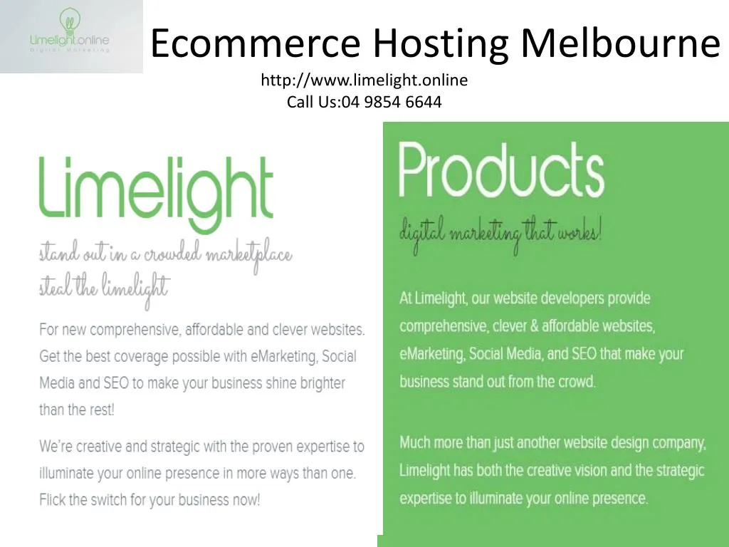 ecommerce hosting melbourne http www limelight online call us 04 9854 6644