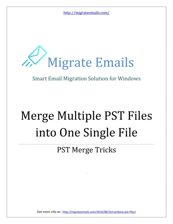 Merge PST Files