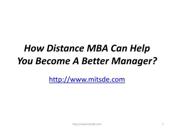 How Distance MBA Can Help You Become A Better Manager