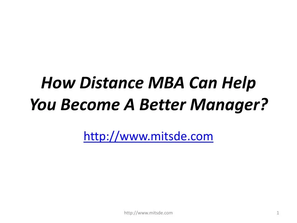 how distance mba can help you become a better manager