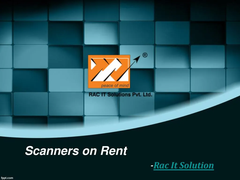 scanners on rent