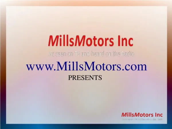 mills motors