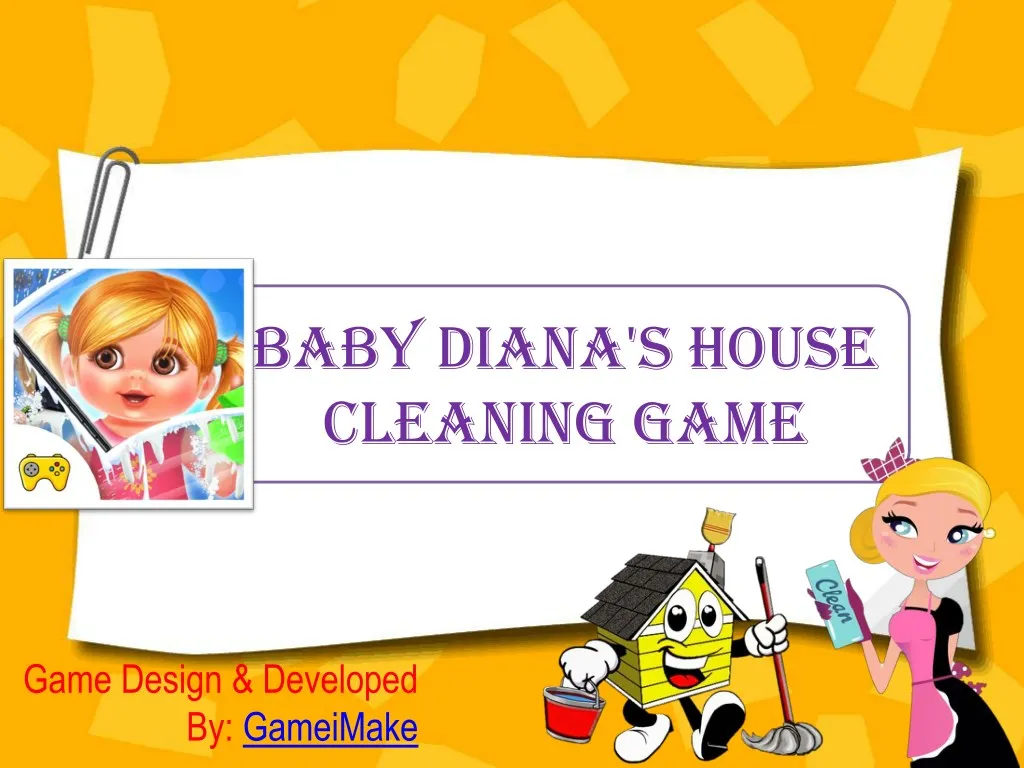 baby diana s house cleaning game