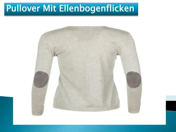 Pullover Mit Ellenbogenflicken