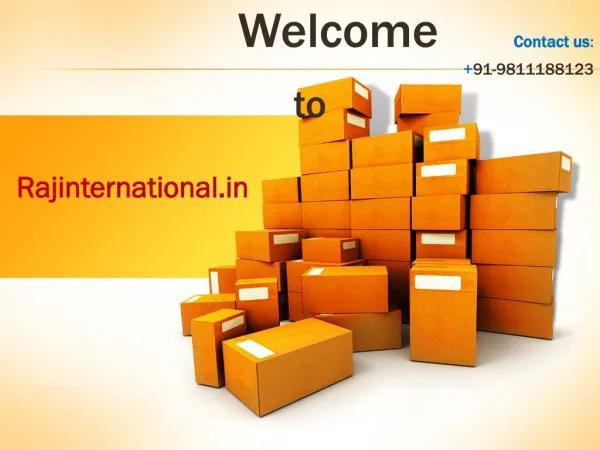 Get online international courier services at RajInternational.In