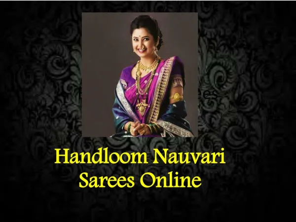 Buy Nauvari Sarees With Free Shipping Sitewide