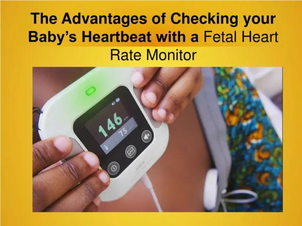 Fetal Doppler Baby Heart Monitor - Bjingles