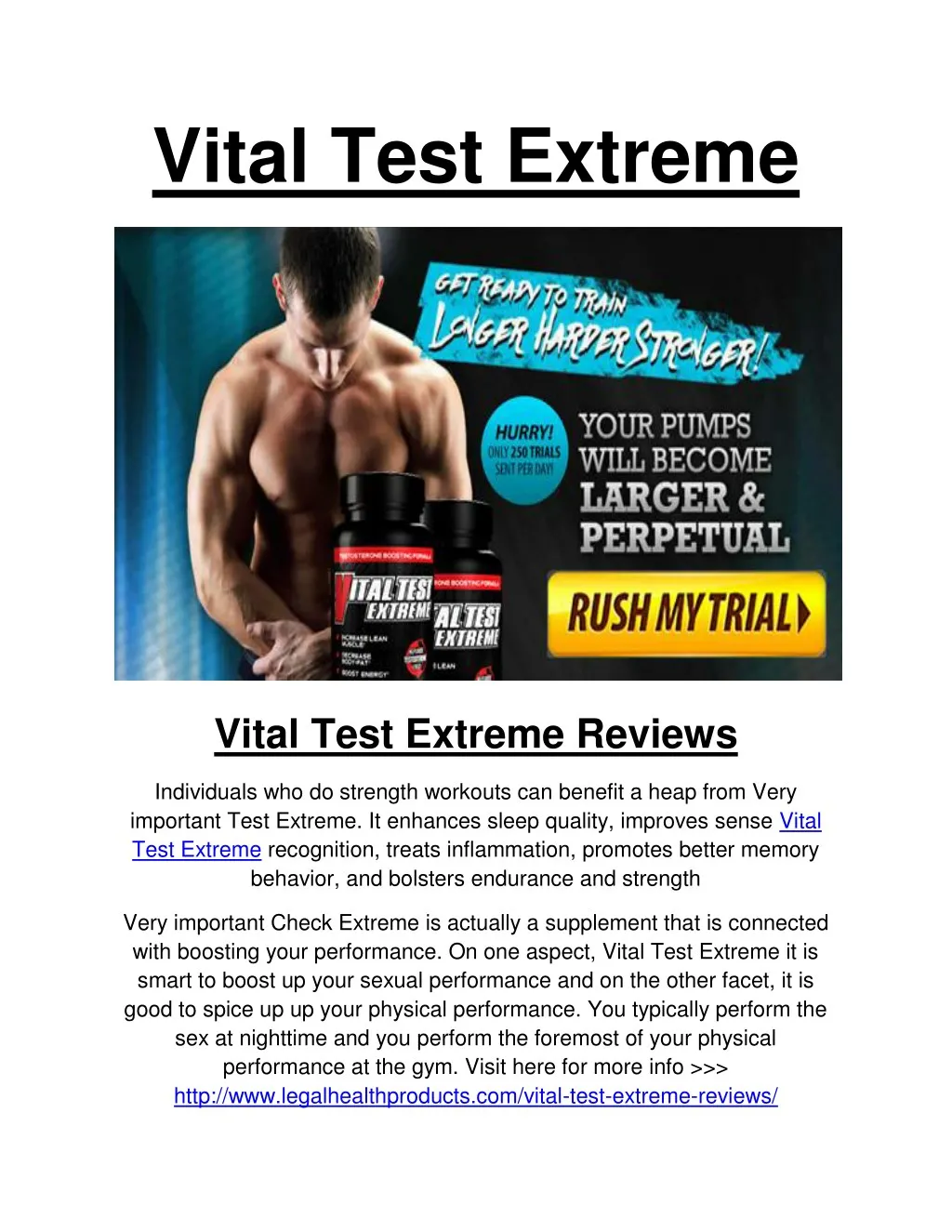 vital test extreme