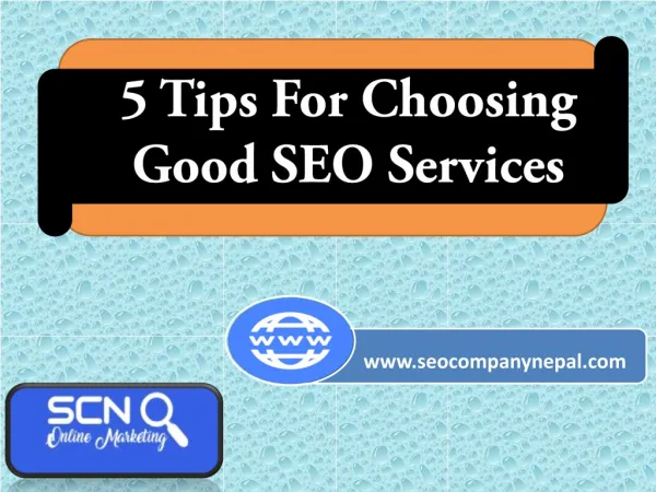5 Tips For Choosing Good SEO Services