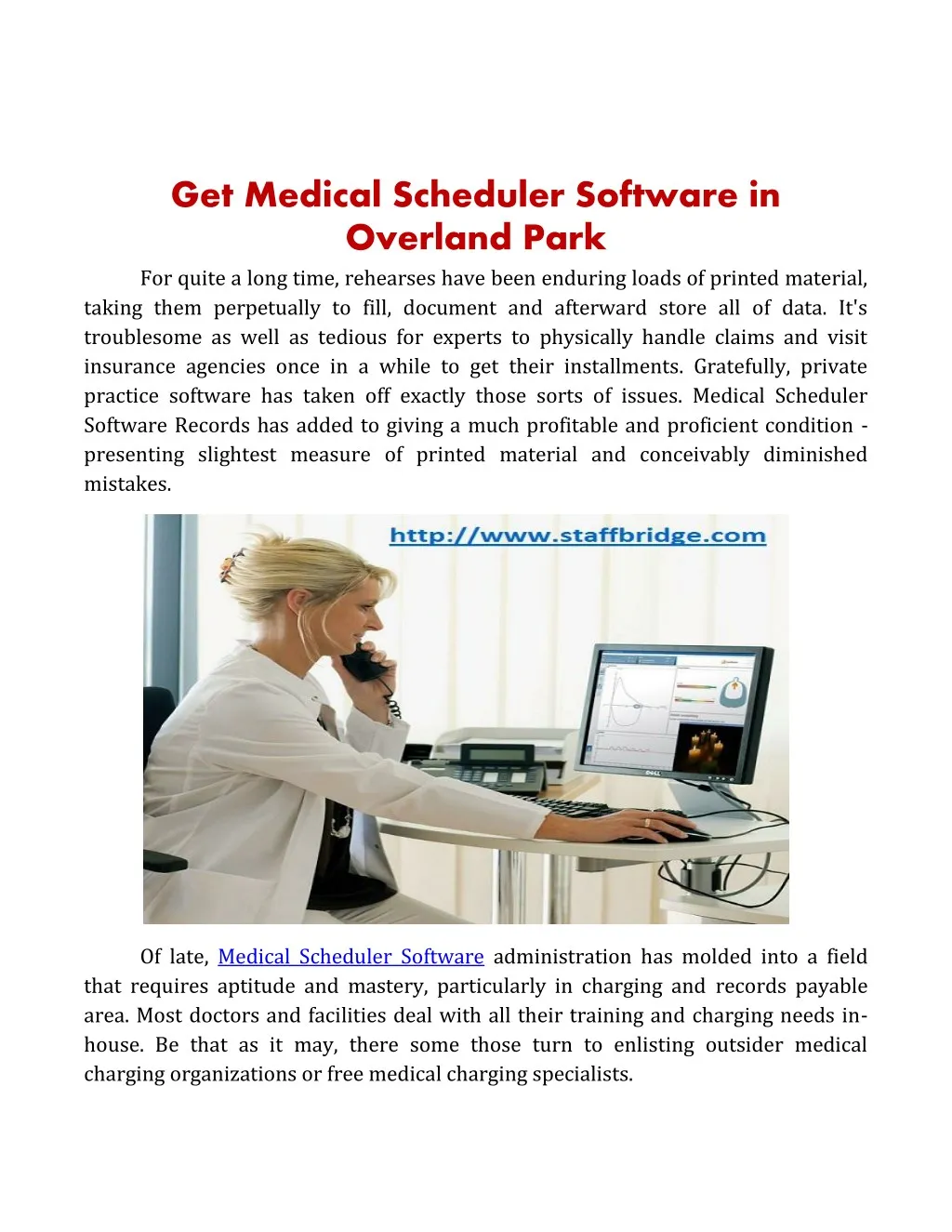 get medical scheduler software in overland park
