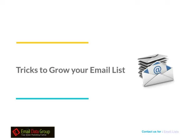 5 Creative Ways to Grow Email lists