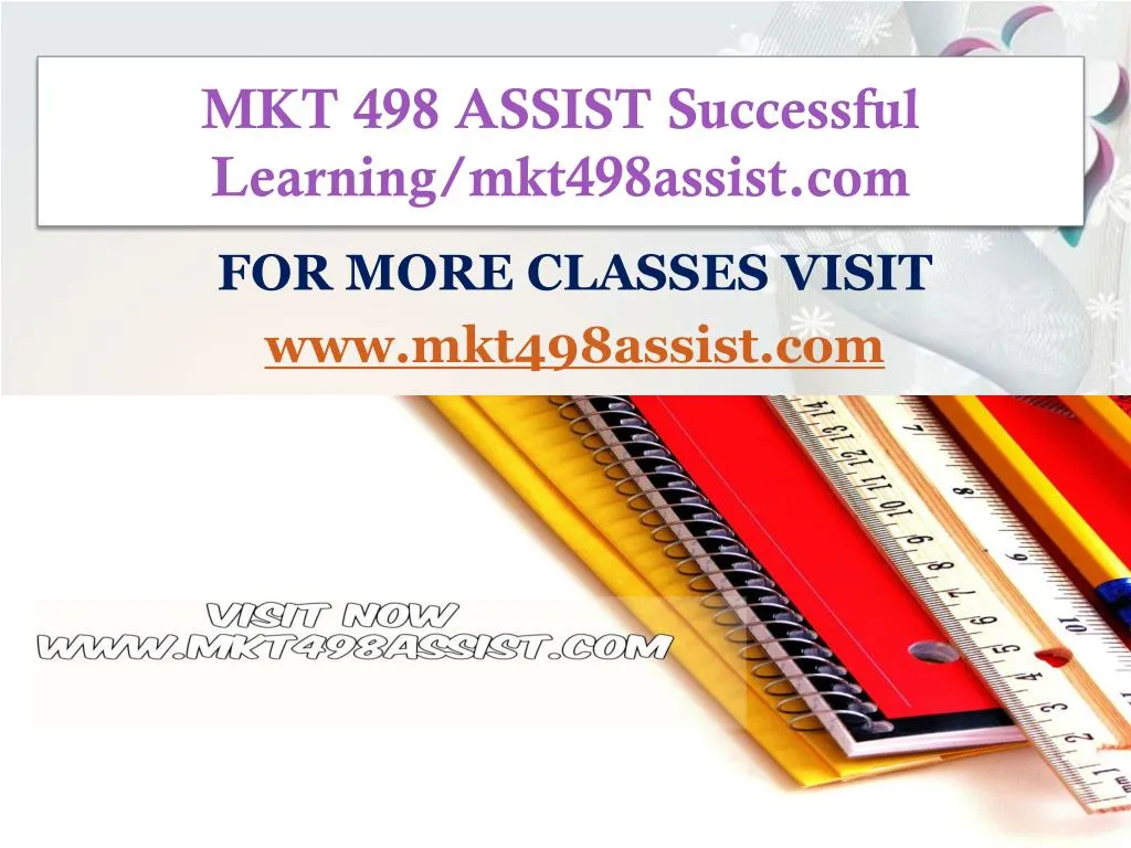 mkt 498 assist successful learning mkt498assist com