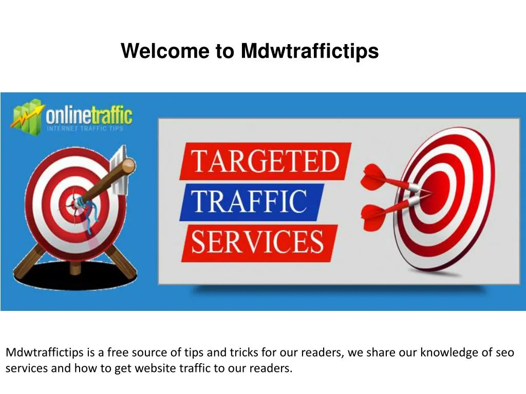 welcome to m dwtraffictips