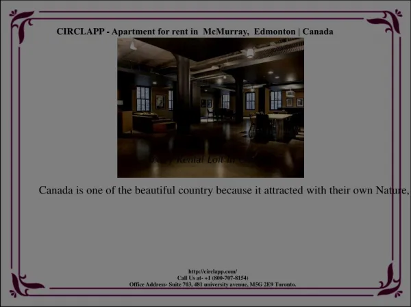 CIRCLAPP - Apartment for rent in ? McMurray, ? Edmonton | Canada