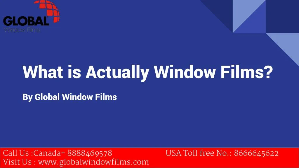 what is actually window films