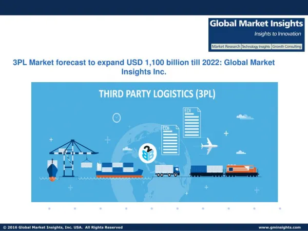 Third Party Logistics Market forecast to hit $1,100bn till 2024