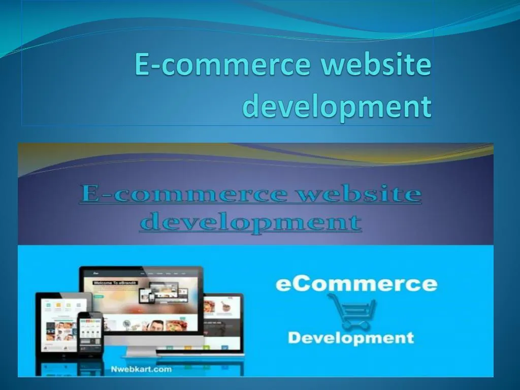 e commerce website development