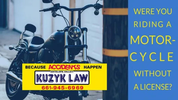 Were You Riding a Motorcycle Without a License?