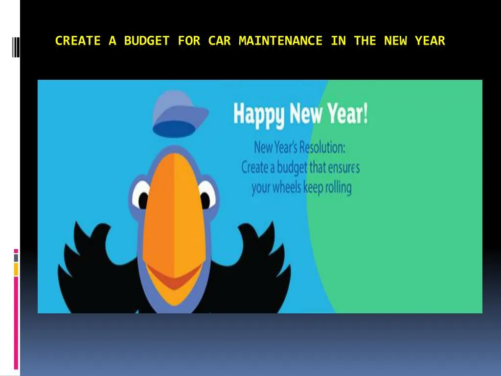 create a budget for car maintenance in the new year