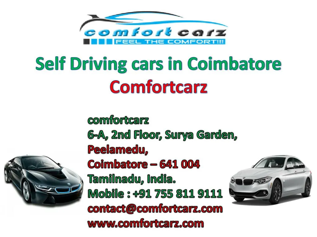 self driving cars in coimbatore comfortcarz