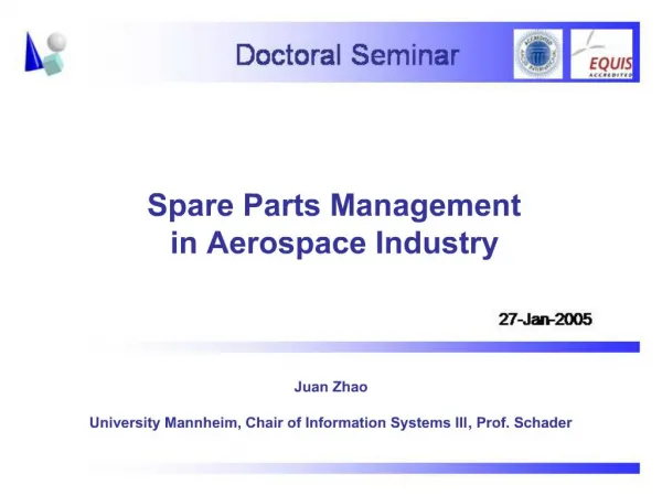 Spare Parts Management in Aerospace Industry