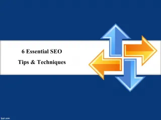 6 SEO Techniques - slide 1