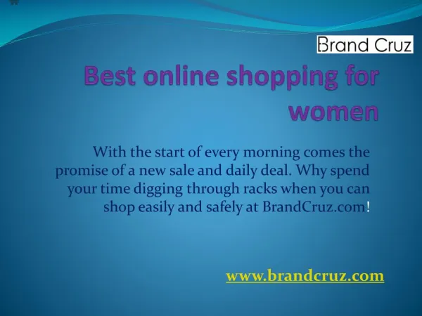 Online shopping on brandcruz