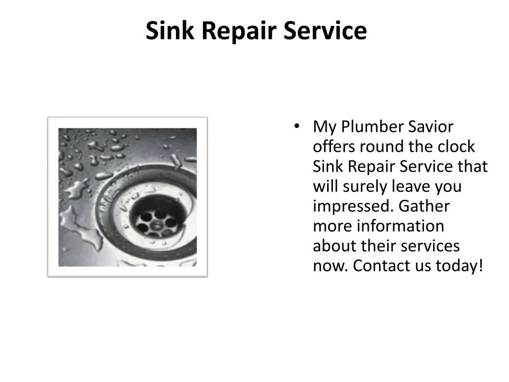 sink repair service