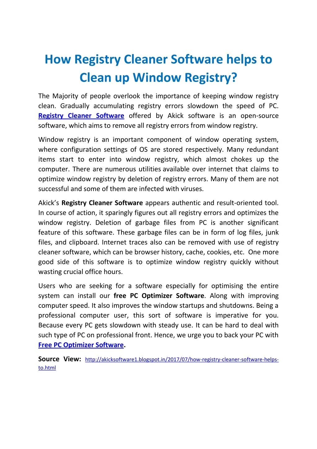 how registry cleaner software helps to clean