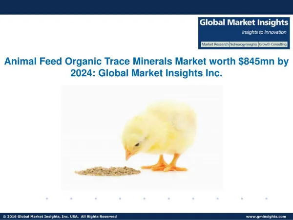 Outlook of Animal Feed Organic Trace Minerals Market status and development trends reviewed in new report