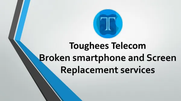 Broken smartphone and Screen Replacement services
