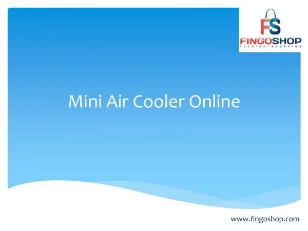 Air Coolers Online at Best Prices in India | fingoshop.com