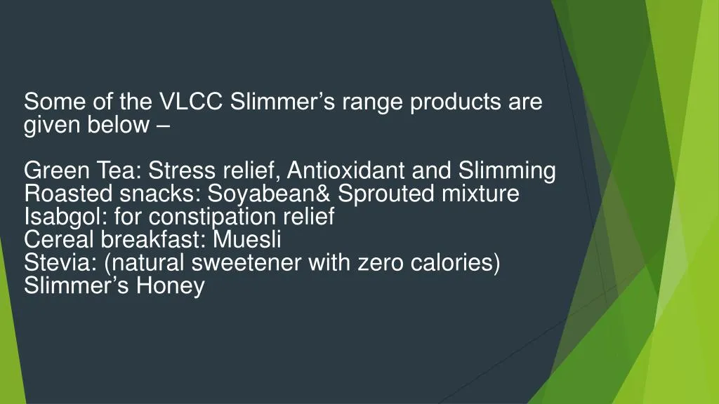 some of the vlcc slimmer s range products