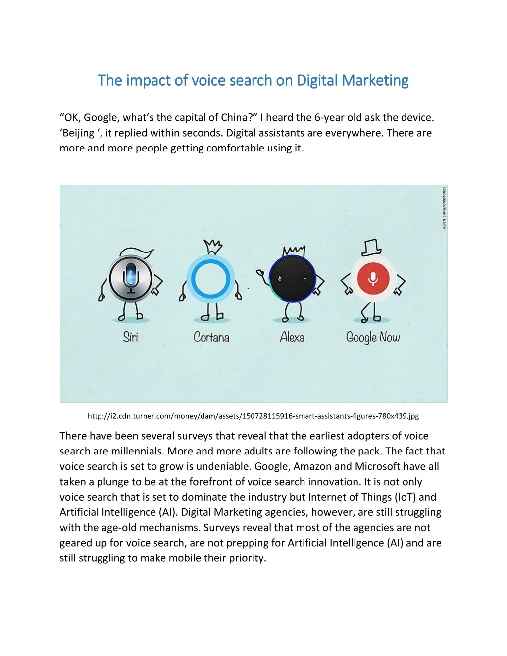 the impact of voice search on digital marketing