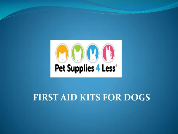 FIRST AID KITS FOR DOGS
