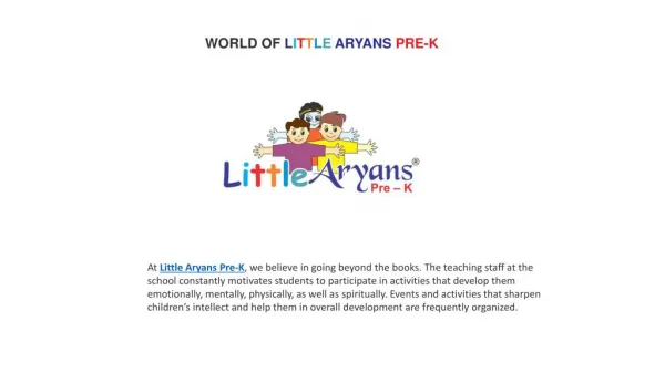 Little Aryans Preschool and Nursery School in Kalyan Dombivli