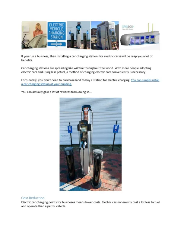 3 Reasons to Get a Chargepoint Charging Station for Your Business…