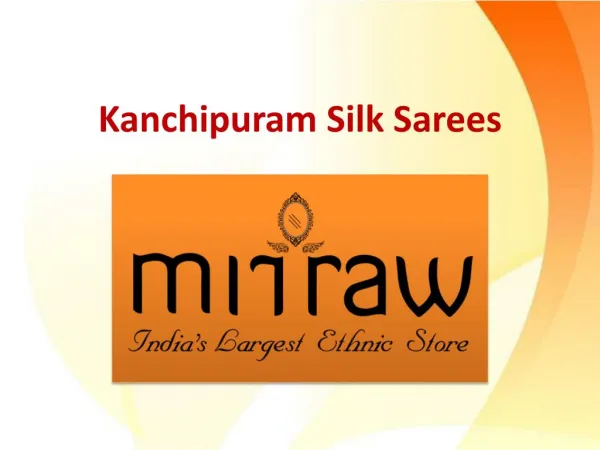 Buy Kanchipuram Silk Sarees With Free Shipping