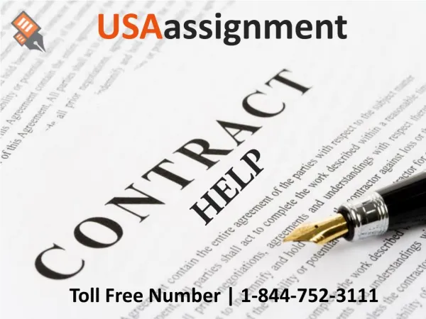 Contract Law Help | Toll Free:1-844-752-3111