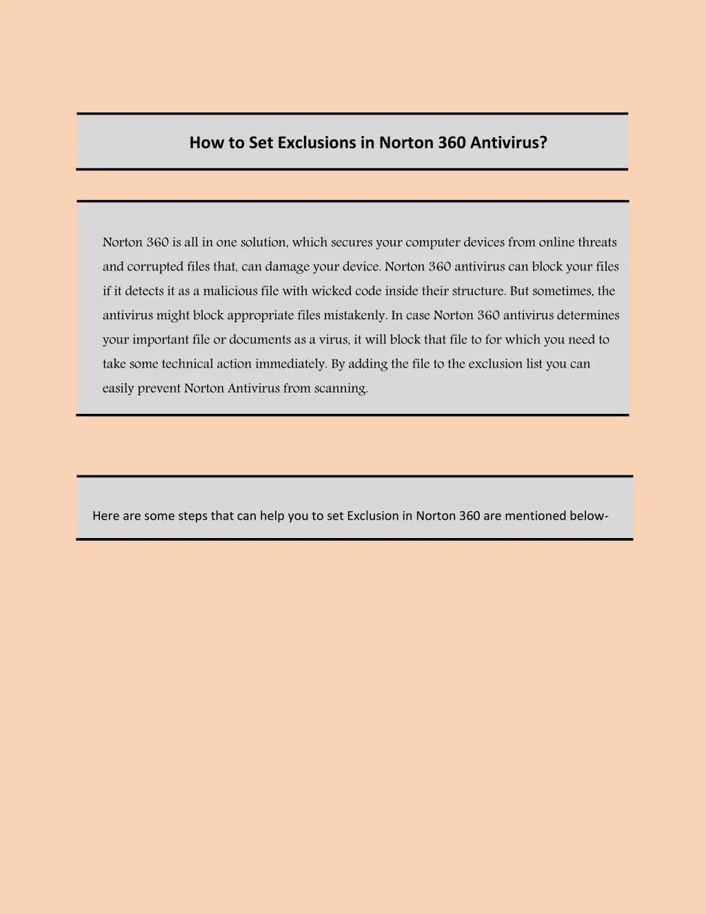 how to set exclusions in norton 360 antivirus