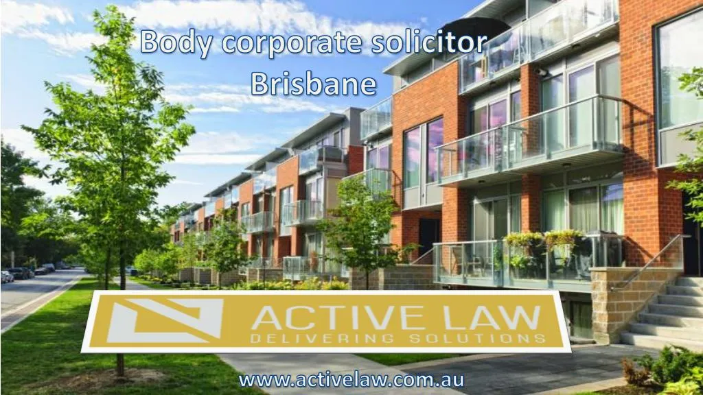 body corporate solicitor brisbane