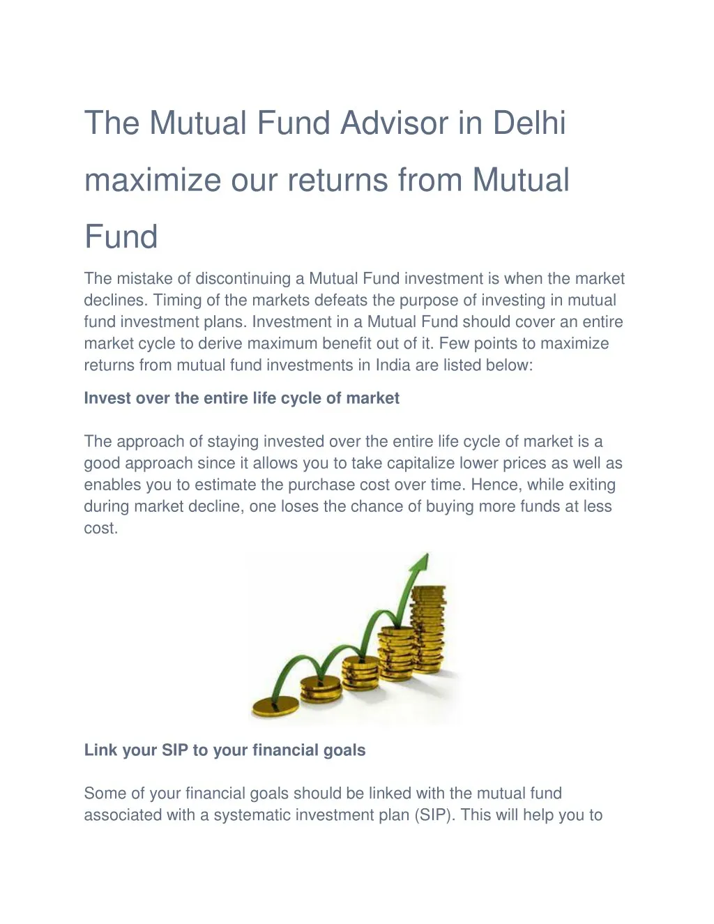 the mutual fund advisor in delhi