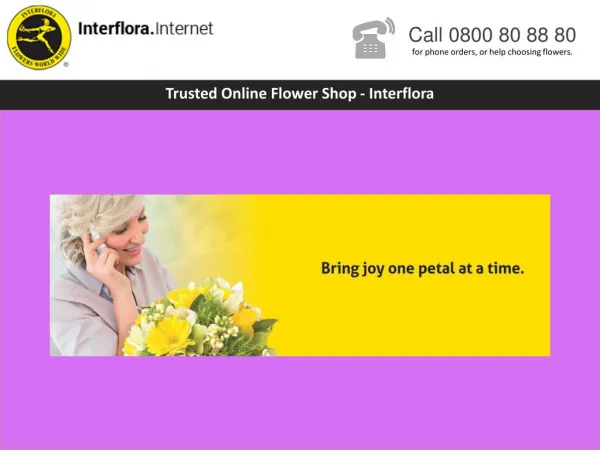 Trusted Online Flower Shop - Interflora