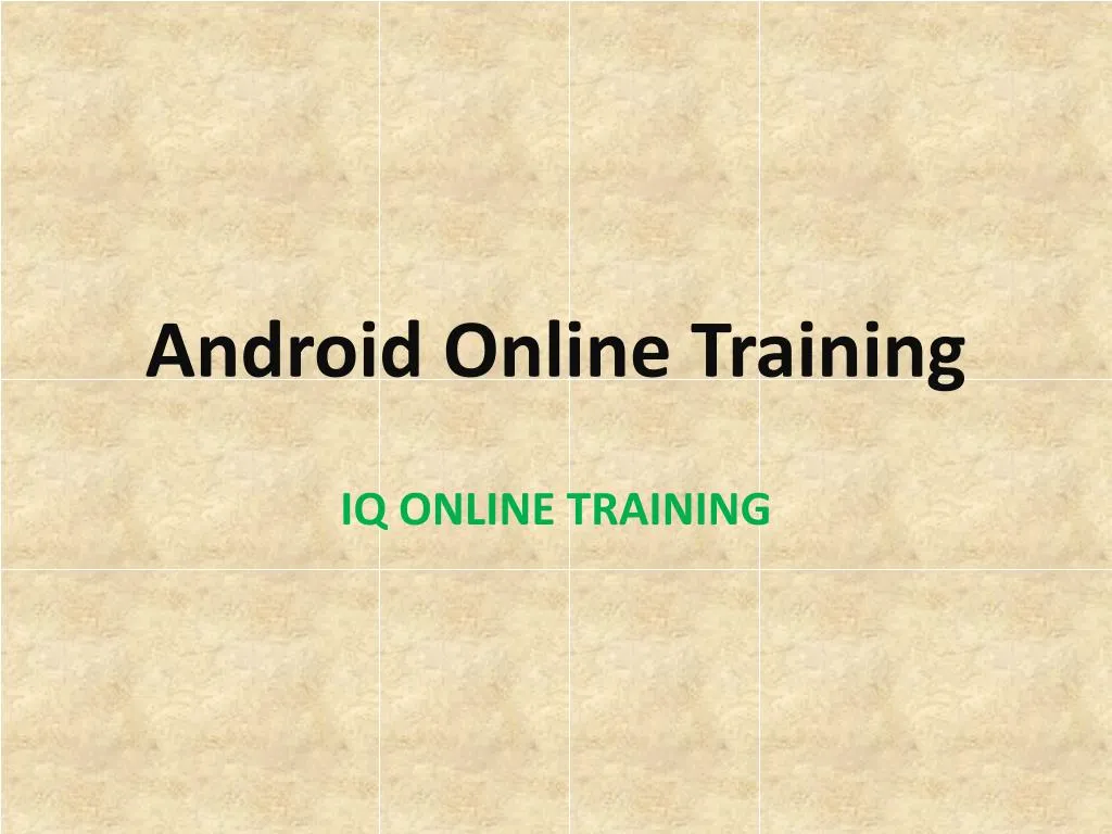 android online training